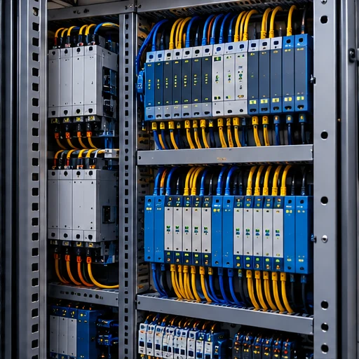 PLC control cabinet and industrial automation wiring